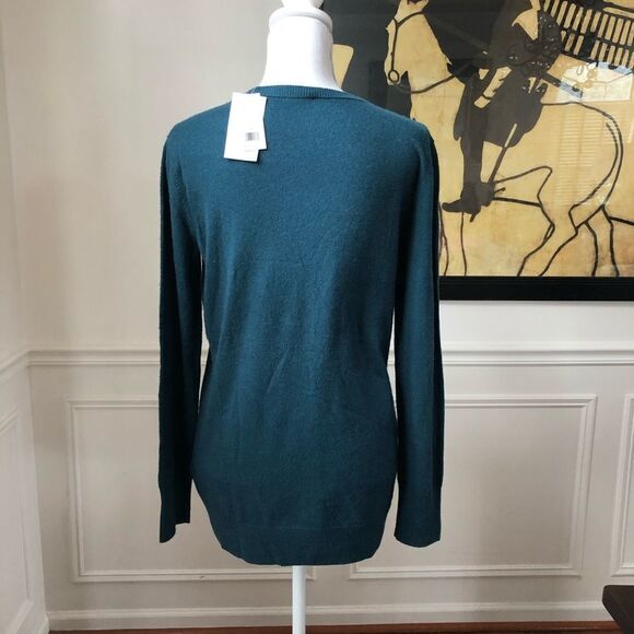 NWT Equipment Rei Wool Blend Crewneck Sweater Teal S - Picture 4 of 7